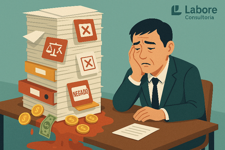 Emporesário procupado com o risco de perer o contrato por irregularidadsde SST